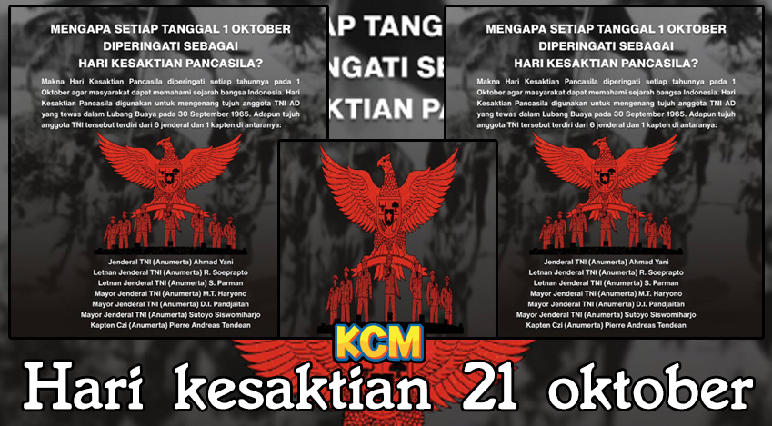 HARI KESAKTIAN INDONESIA 1 OKTOBER